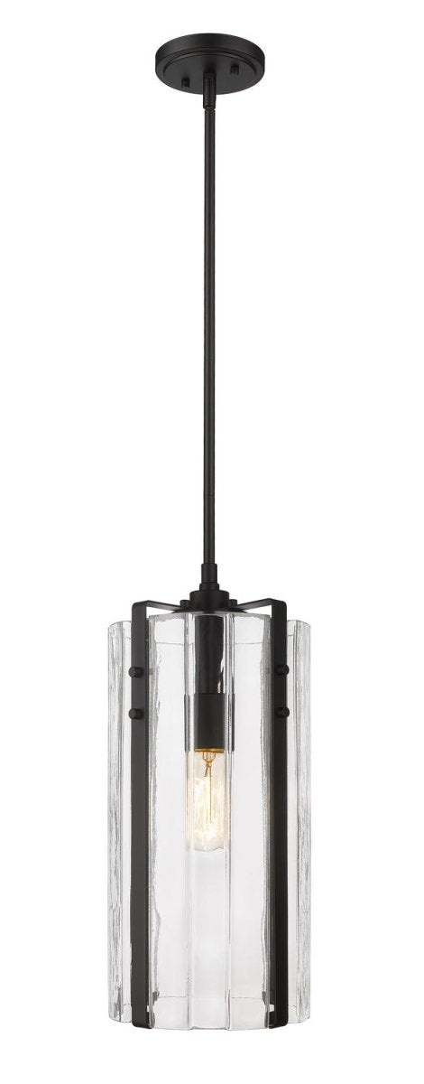 Mini-suspension Alverton - Noir mat 8" by Z-Lite | Luminaires & cie