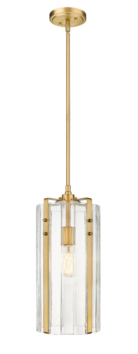 Mini-suspension Alverton - Laiton frotté 8" by Z-Lite | Luminaires & cie