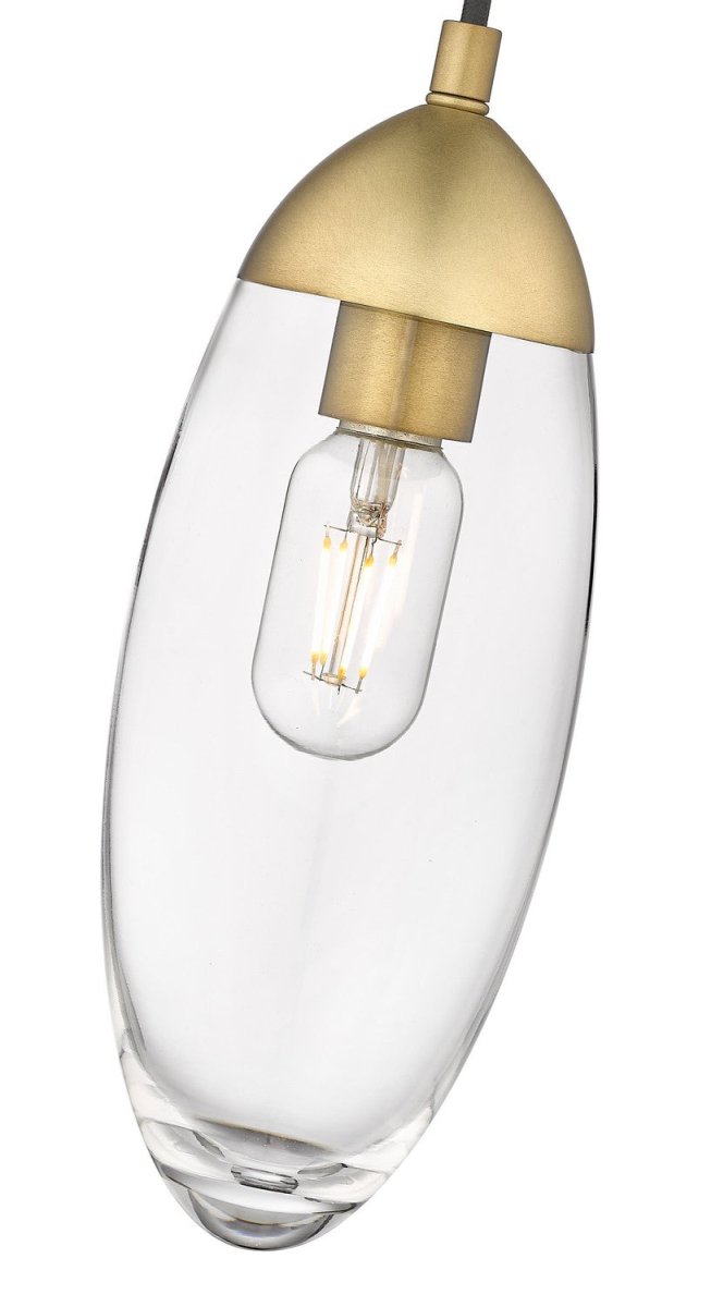 Mini-suspension Arden - Laiton frotté Acier by Z-Lite | Luminaires & cie