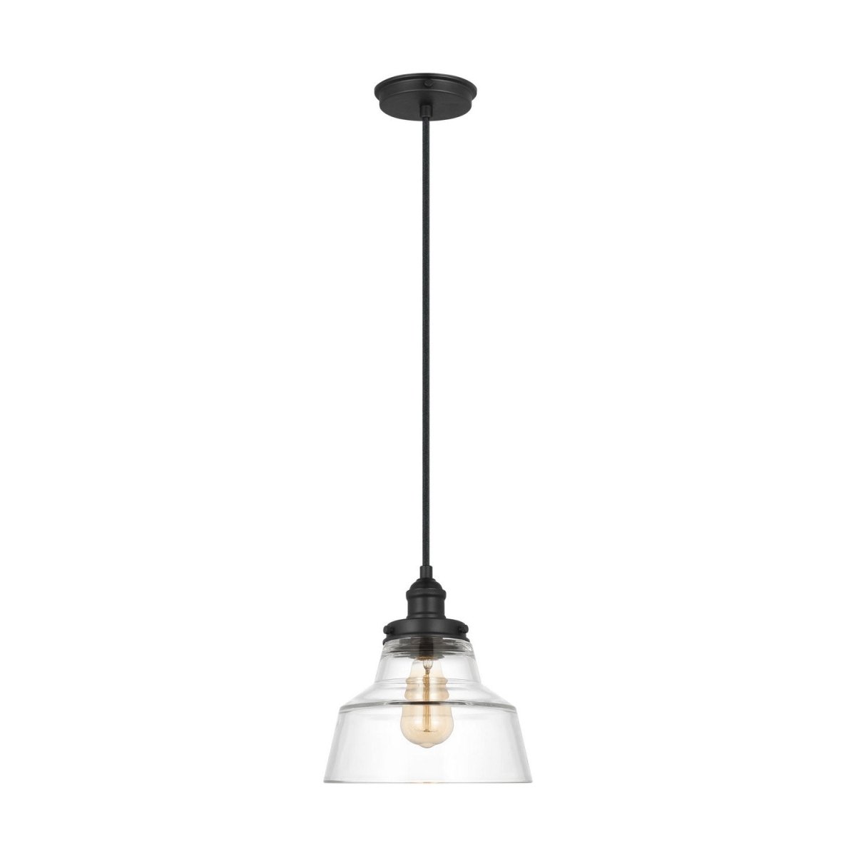 Mini-suspension Baskin - Midnight Black 10 by Visual Comfort Studio | Luminaires & cie