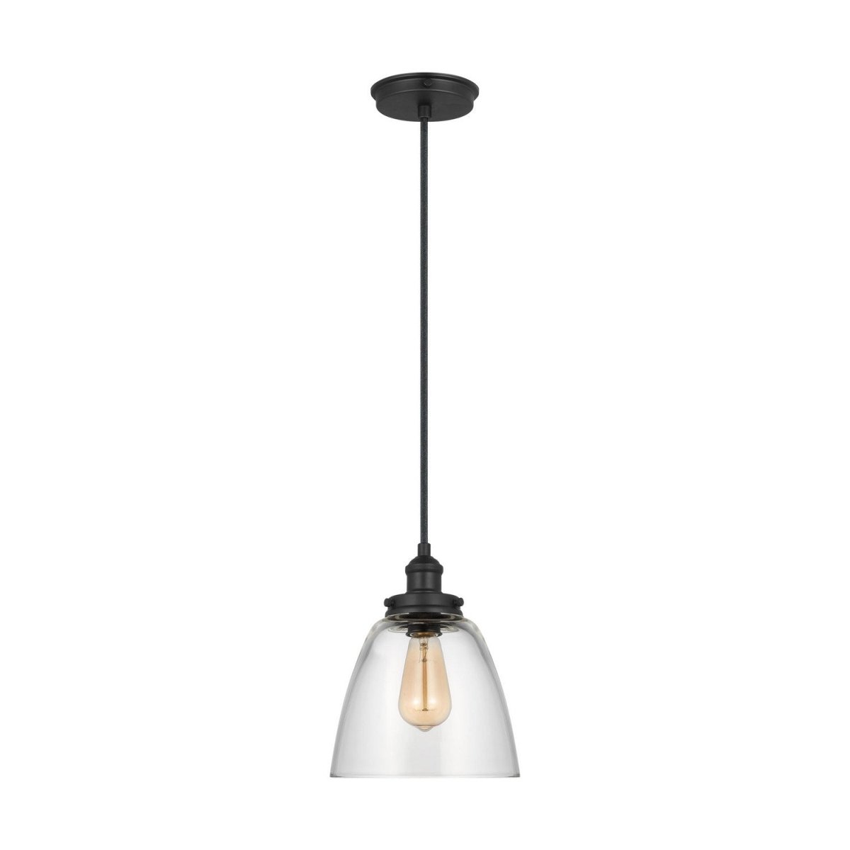 Mini-suspension Baskin - Midnight Black 9 by Visual Comfort Studio | Luminaires & cie