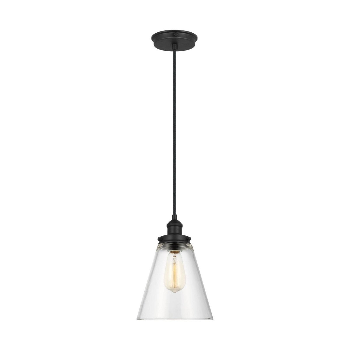 Mini-suspension Baskin - Satin Brass 9 by Visual Comfort Studio | Luminaires & cie