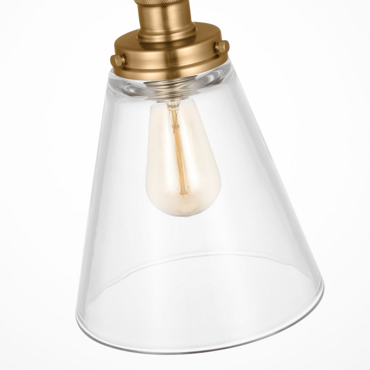 Mini-suspension Baskin - Satin Brass 9 by Visual Comfort Studio | Luminaires & cie