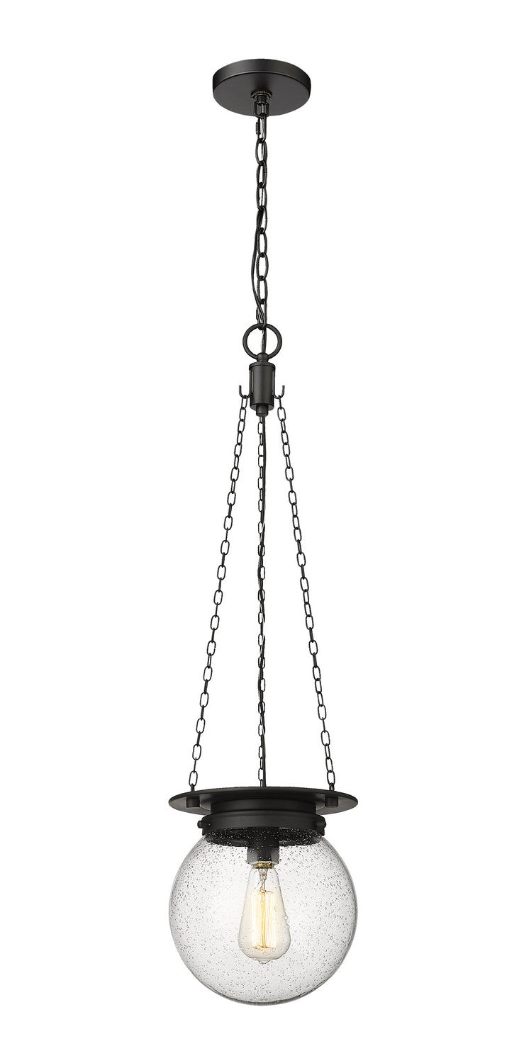 Mini-suspension Calhoun Noir mat, Grené transparent – Z-Lite