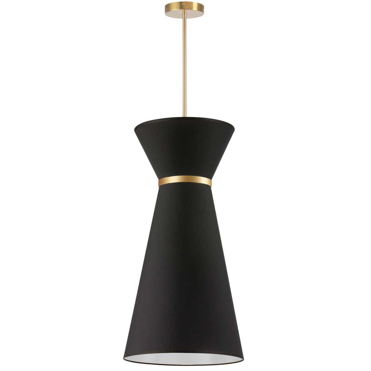 Mini-suspension Caterine Laiton vieilli, 14", Noir – Dainolite