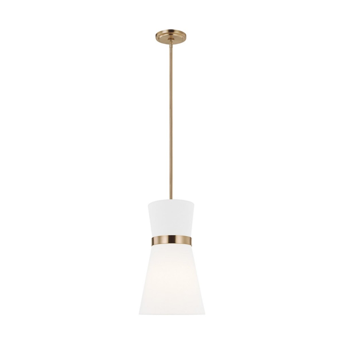 Mini-suspension Clark - Laiton satiné by Visual Comfort Studio | Luminaires & cie