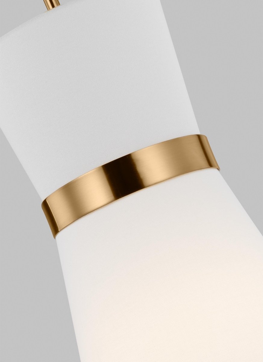 Mini-suspension Clark - Laiton satiné by Visual Comfort Studio | Luminaires & cie