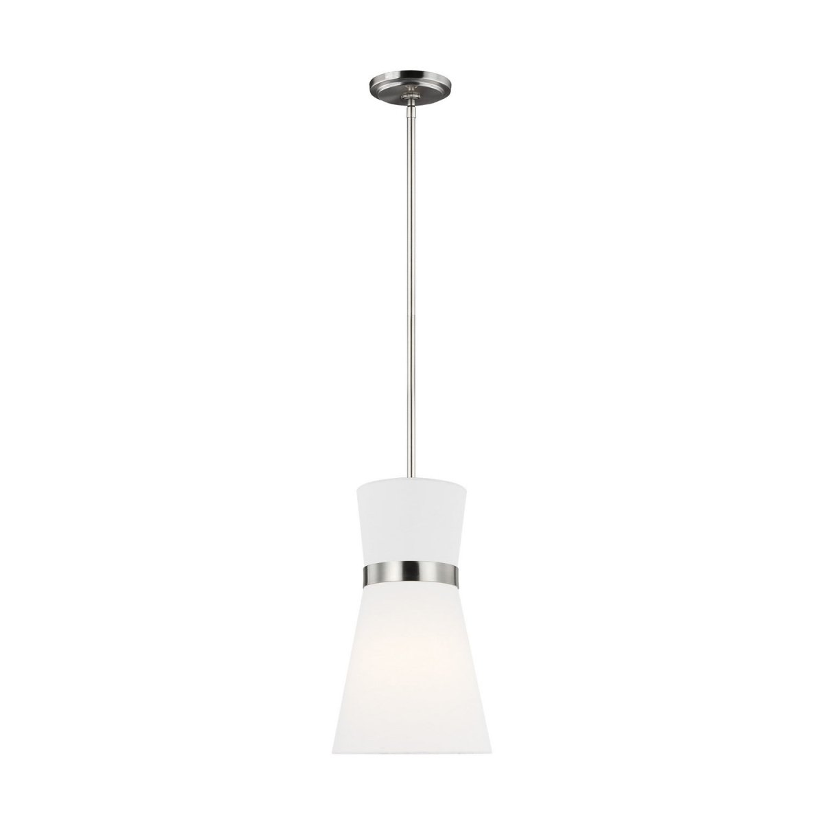 Mini-suspension Clark - Nickel brossé by Visual Comfort Studio | Luminaires & cie