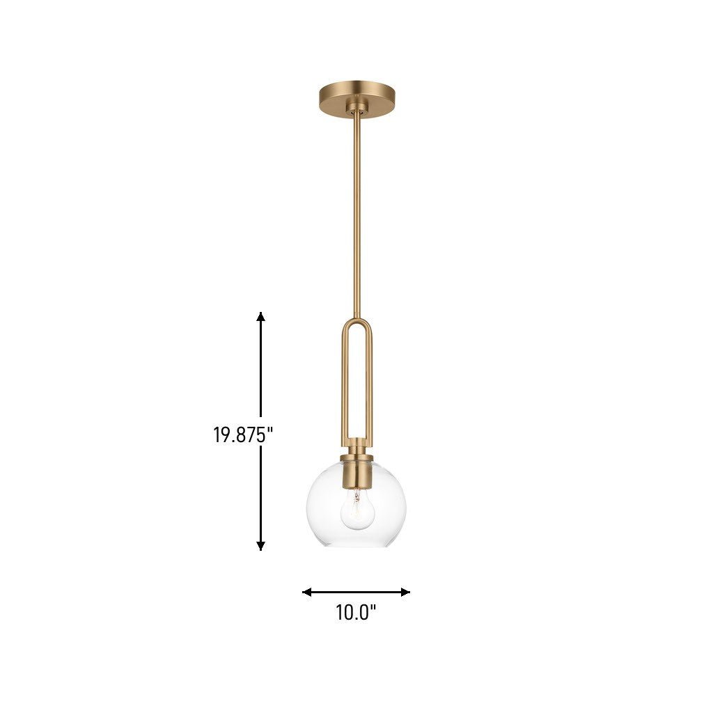 Mini-suspension Codyn - Nickel brossé by Visual Comfort Studio | Luminaires & cie