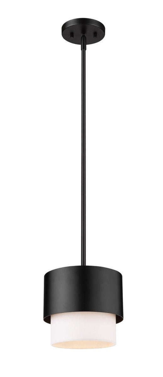 Mini-suspension Counterpoint - Noir mat by Z-Lite | Luminaires & cie