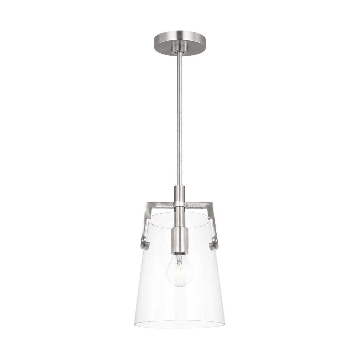 Mini-suspension Crofton - Nickel brossé by Visual Comfort Studio | Luminaires & cie