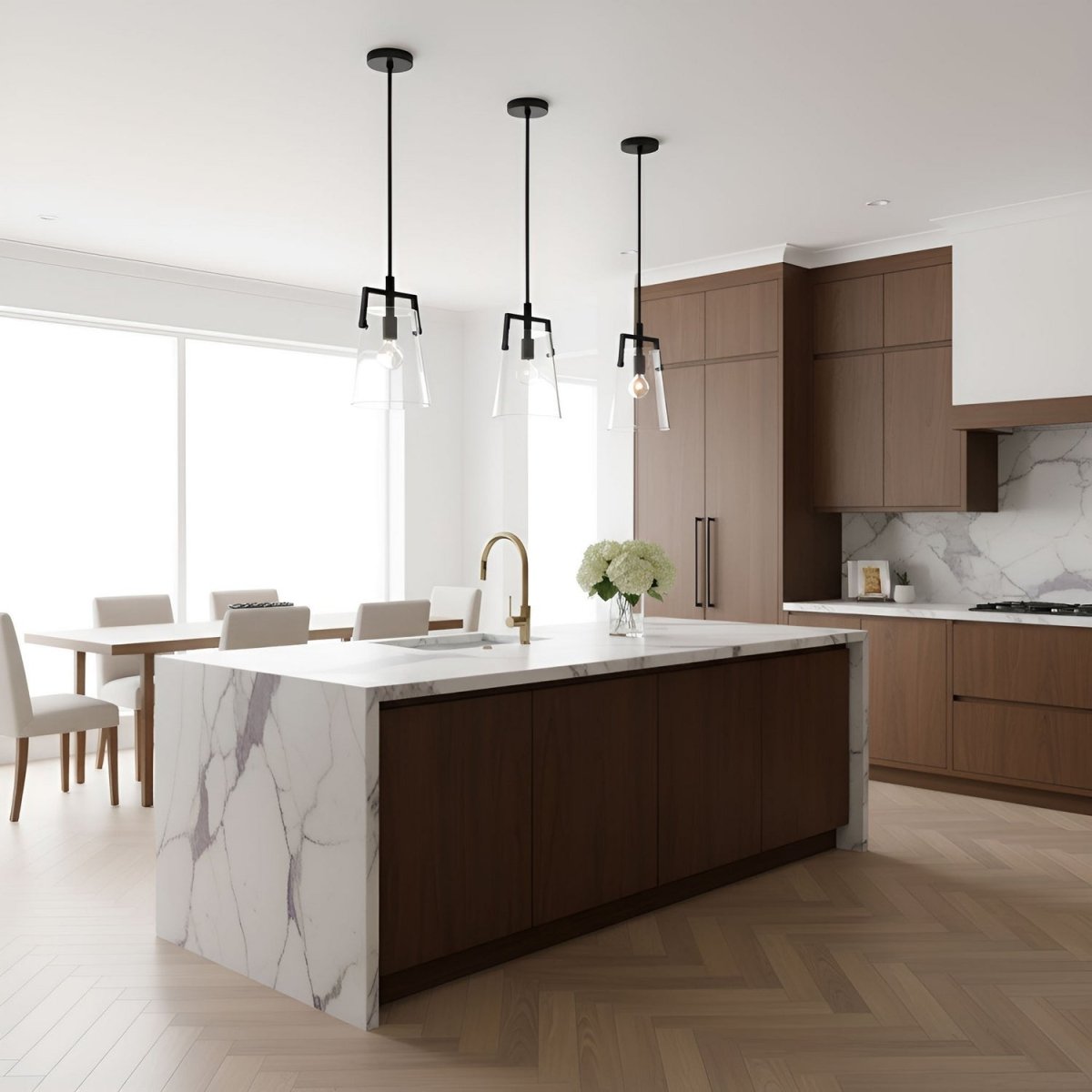 Mini-suspension Crofton - Laiton satiné by Visual Comfort Studio | Luminaires & cie