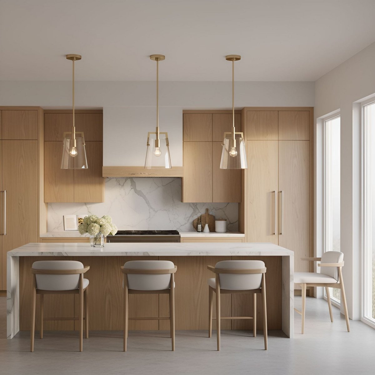 Mini-suspension Crofton - Laiton satiné by Visual Comfort Studio | Luminaires & cie