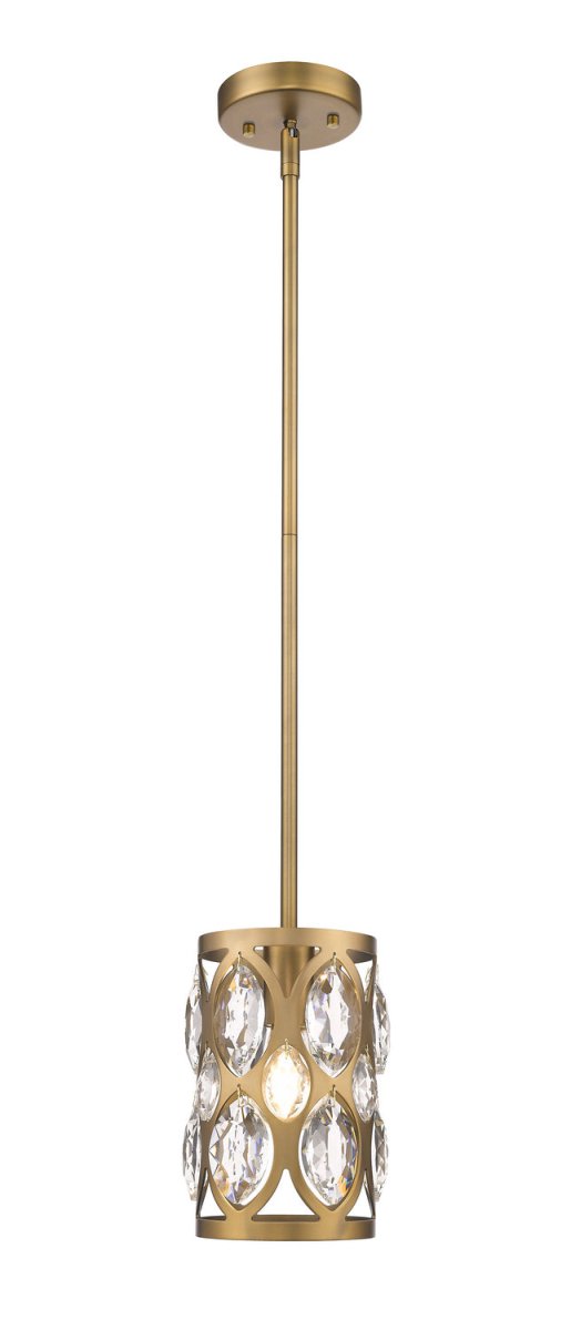 Mini-suspension Dealey - Laiton héritage 6 1/2" by Z-Lite | Luminaires & cie