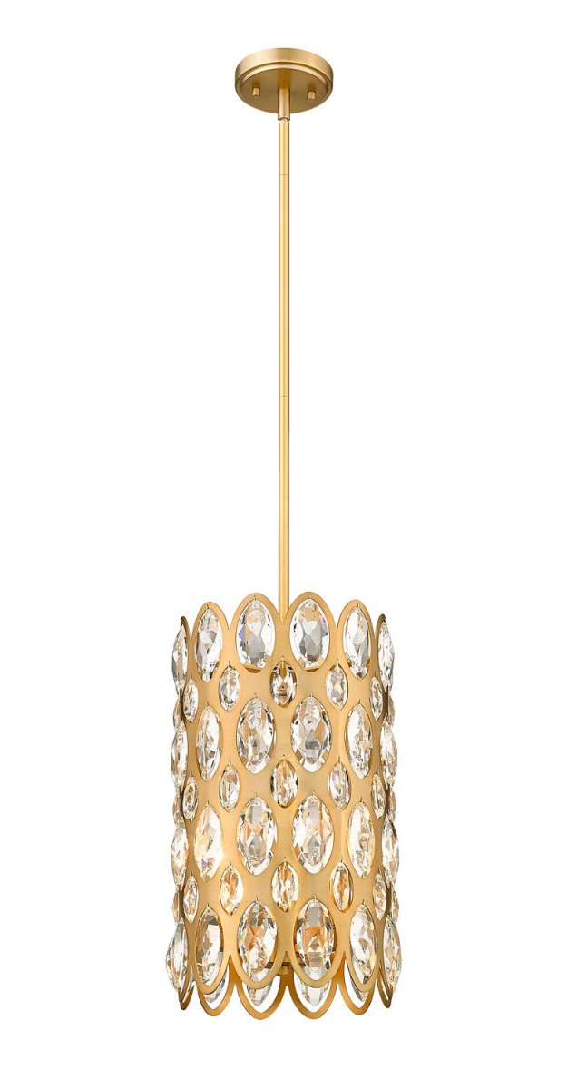 Mini-suspension Dealey - Laiton héritage 9 1/4" by Z-Lite | Luminaires & cie