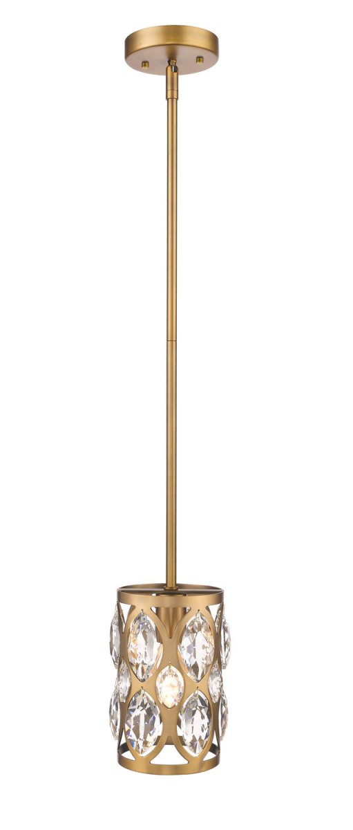 Mini-suspension Dealey - Laiton héritage 9 1/4" by Z-Lite | Luminaires & cie