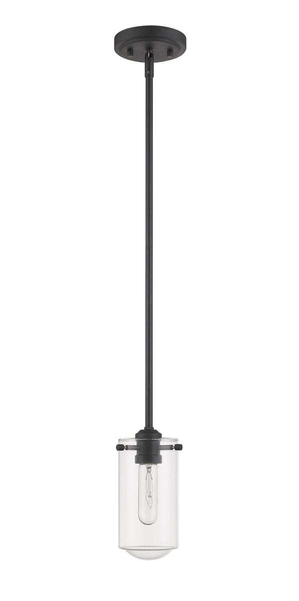 Mini-suspension Delaney - Noir mat by Z-Lite | Luminaires & cie