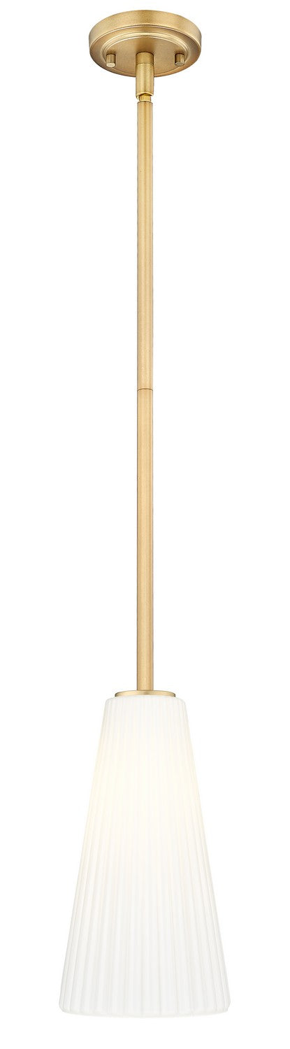 Mini-suspension Farrell Tige, Or moderne, 13 3/4" – Z-Lite