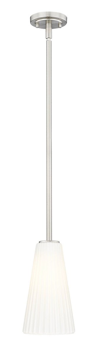 Mini-suspension Farrell - Tige Nickel brossé 11" by Z-Lite | Luminaires & cie