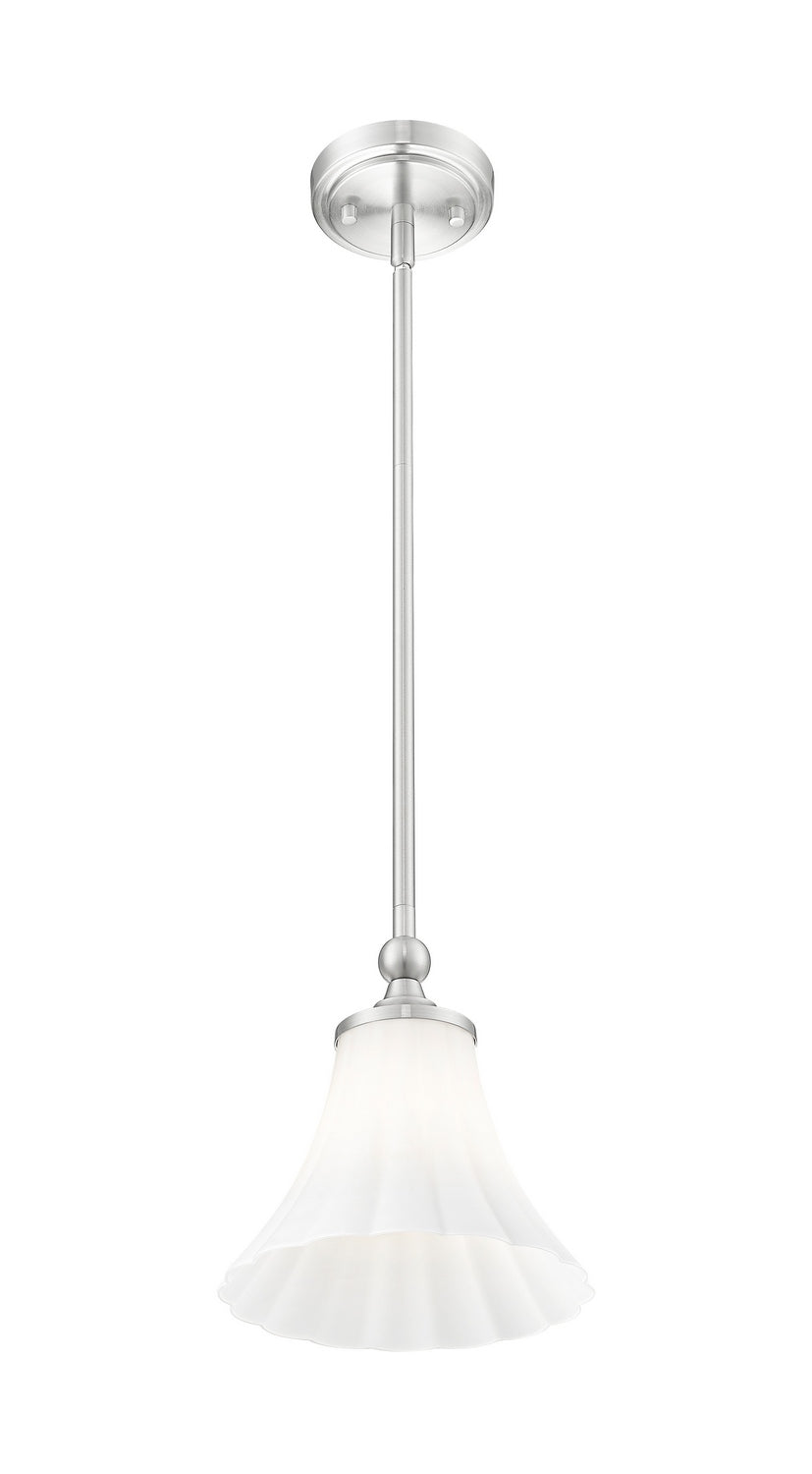 Mini-suspension Fleur Nickel brossé – vue 2