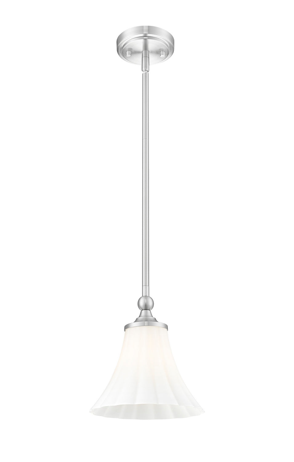 Mini-suspension Fleur Nickel brossé – vue 3