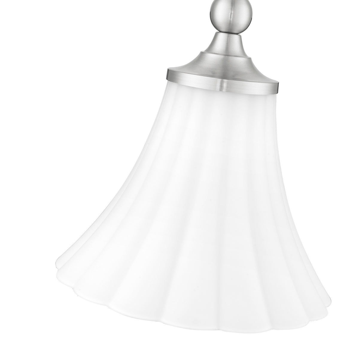 Mini-suspension Fleur Nickel brossé – vue 4