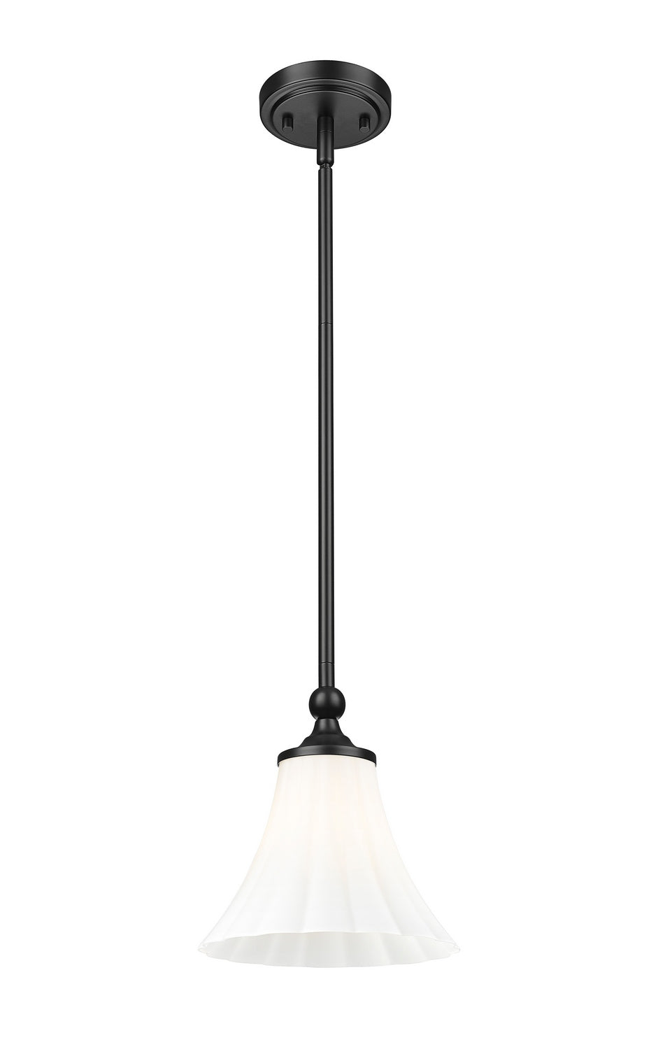 Mini-suspension Fleur Noir mat – vue 3