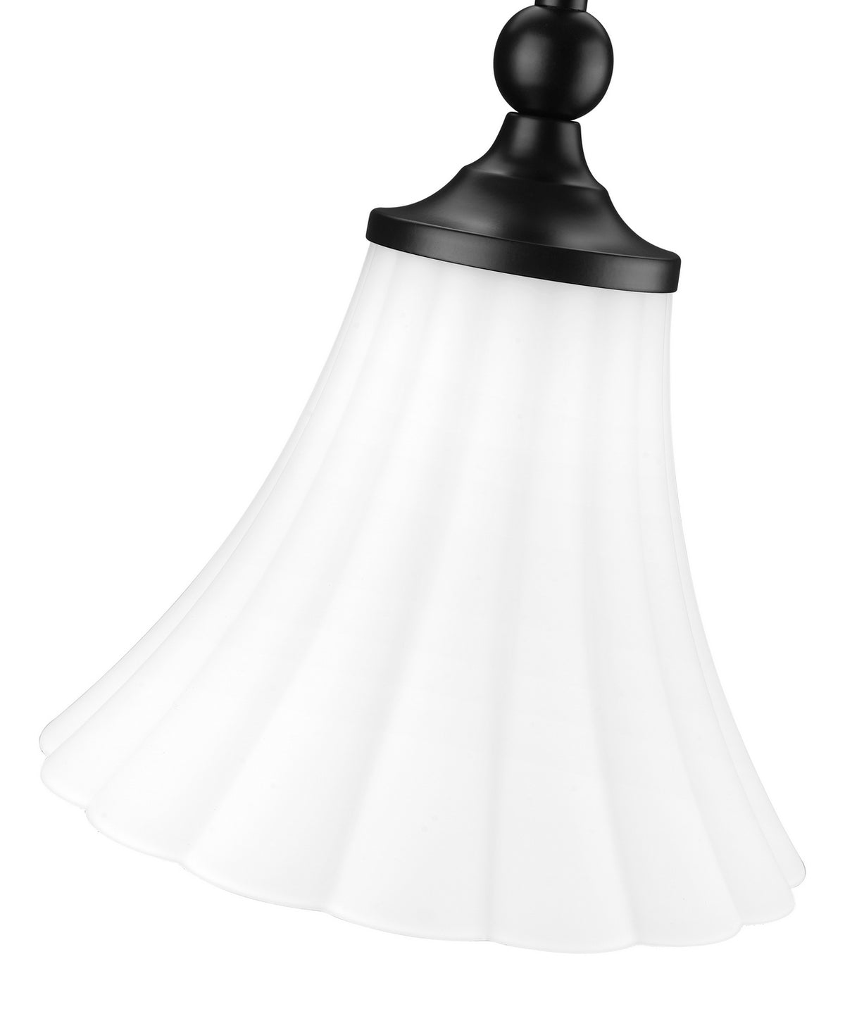 Mini-suspension Fleur Noir mat – vue 4