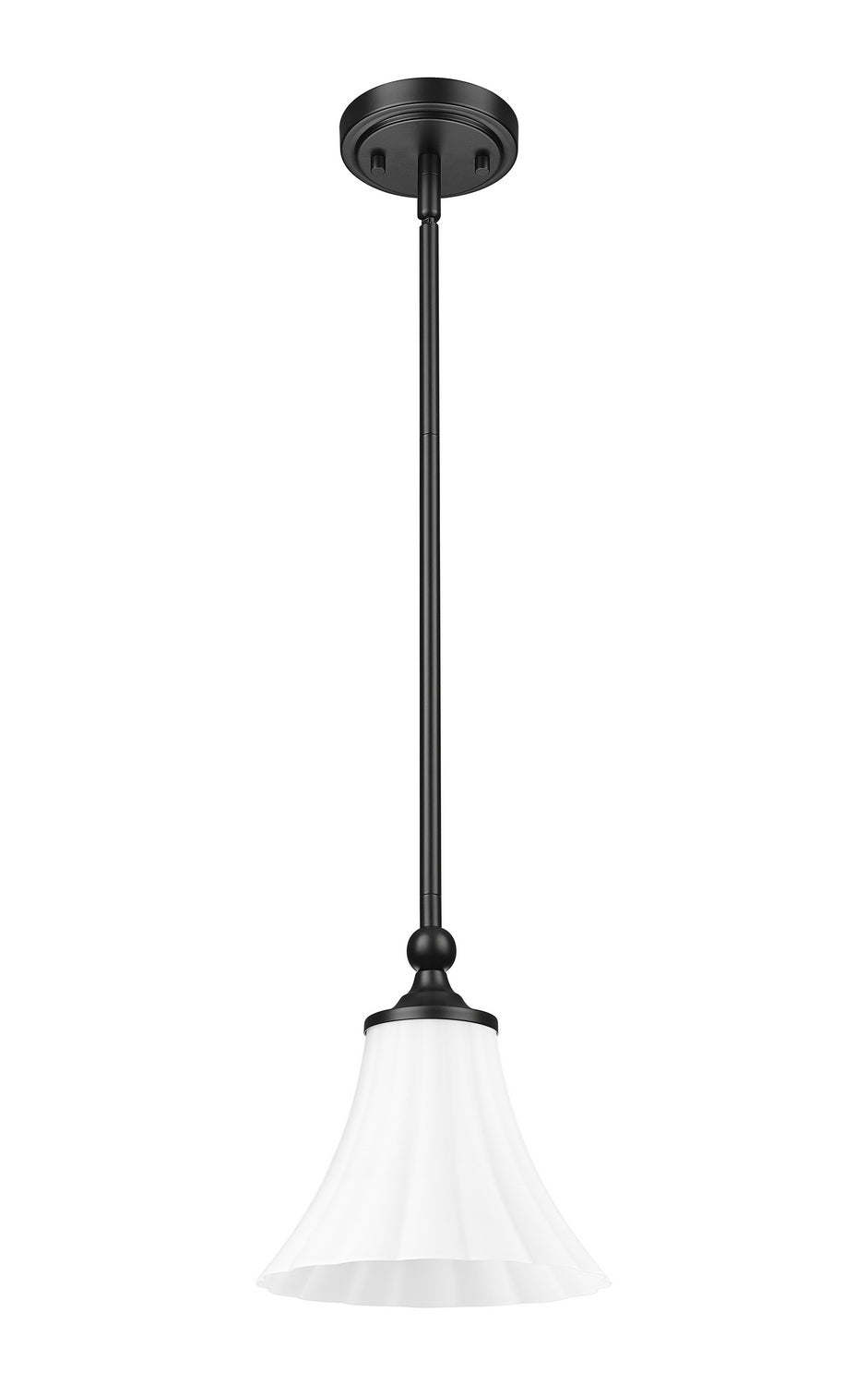 Mini-suspension Fleur Noir mat – vue 5