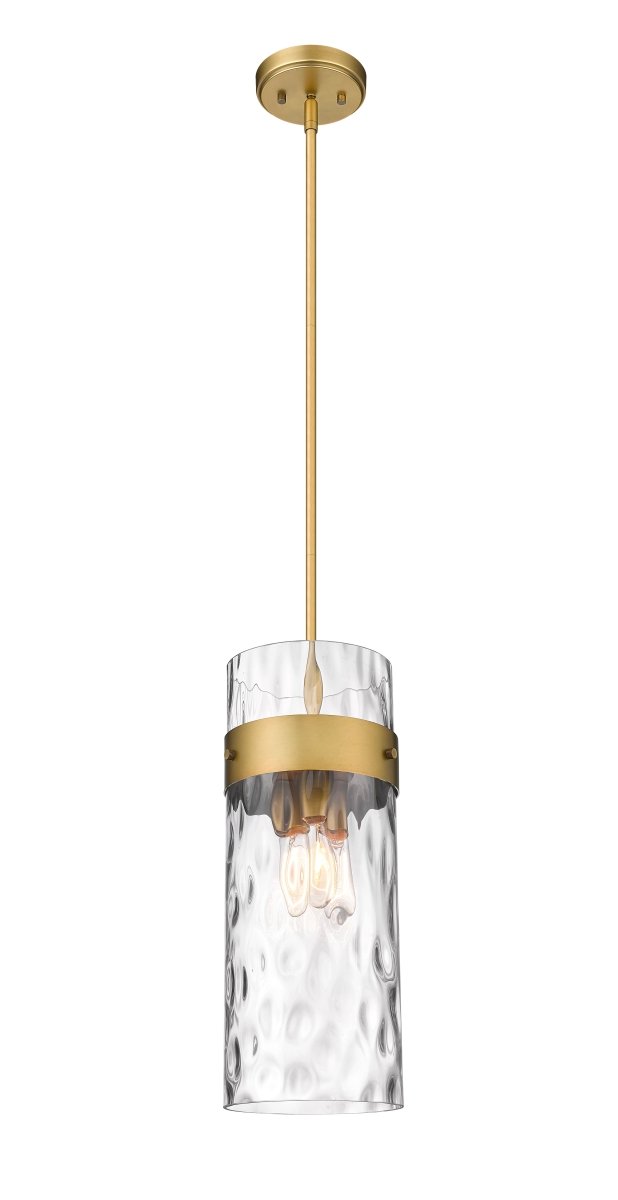Mini-suspension Fontaine - Tige Laiton frotté 5 3/4" by Z-Lite | Luminaires & cie