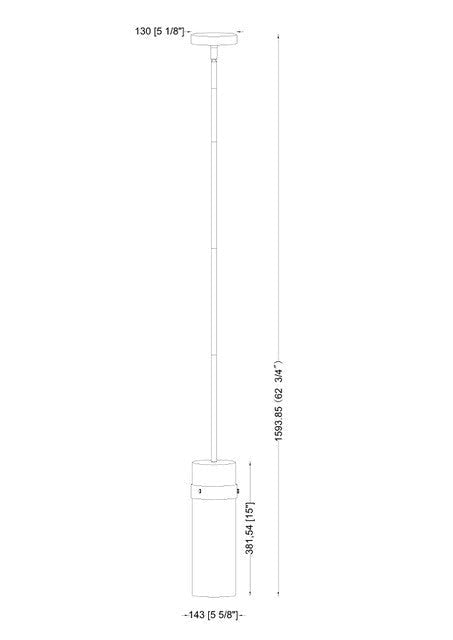 Mini-suspension Fontaine - Tige Laiton frotté 5 3/4" by Z-Lite | Luminaires & cie