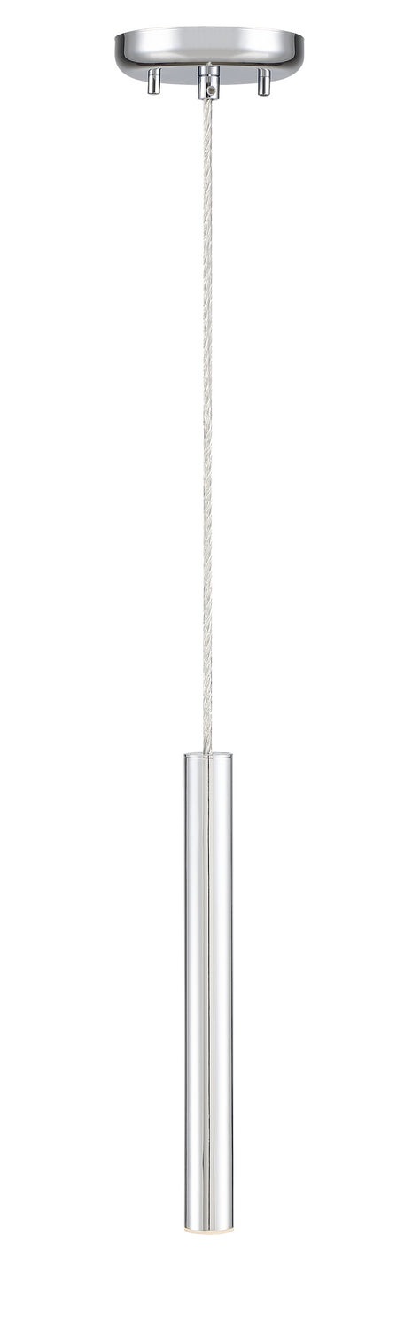Mini-suspension Forest Câble coaxial argenté, Chrome, 12" – vue 3