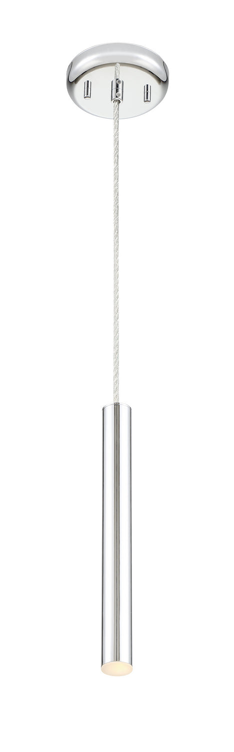 Mini-suspension Forest Câble coaxial argenté, Chrome, 12" – Z-Lite