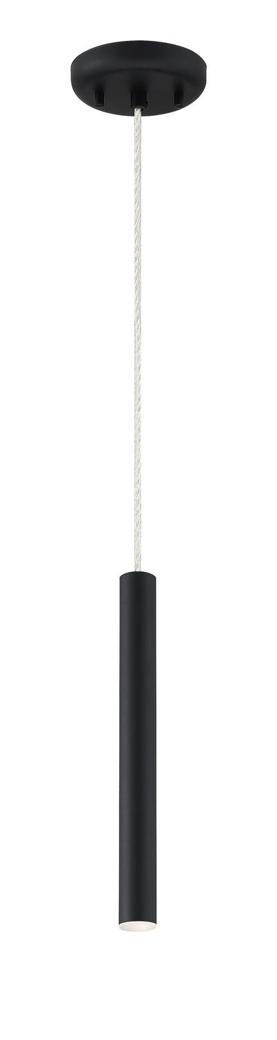 Mini-suspension Forest Câble coaxial argenté, Noir mat, 12" – vue 2