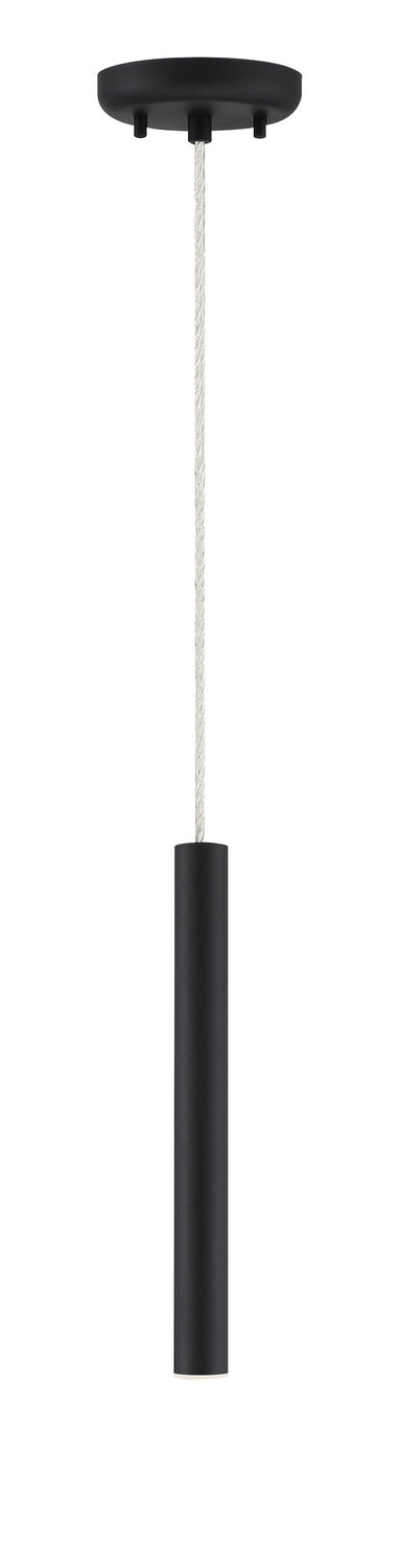 Mini-suspension Forest Câble coaxial argenté, Noir mat, 12" – vue 3