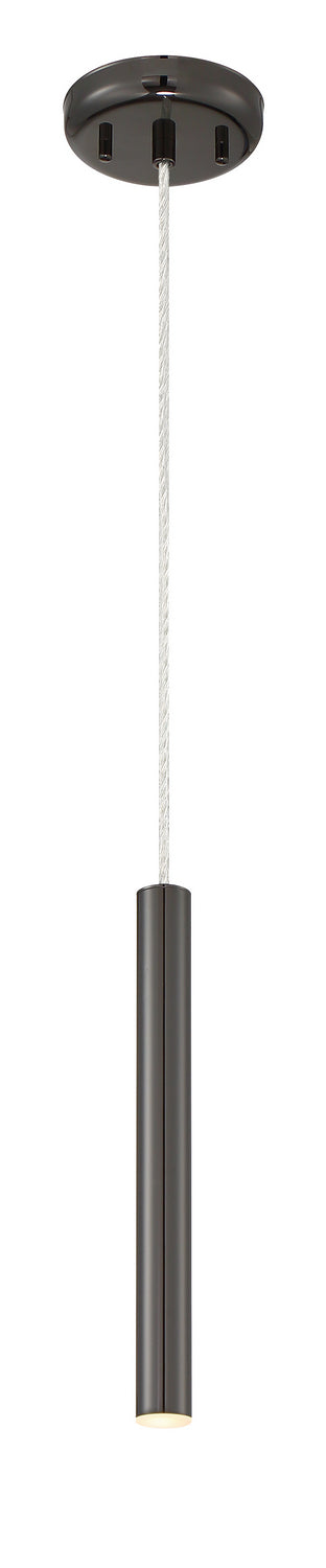 Mini-suspension Forest Câble coaxial argenté, Noir perle, 12" – vue 2