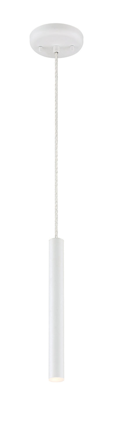 Mini-suspension Forest Câble coaxial argenté, Blanc mat, 12" – vue 2