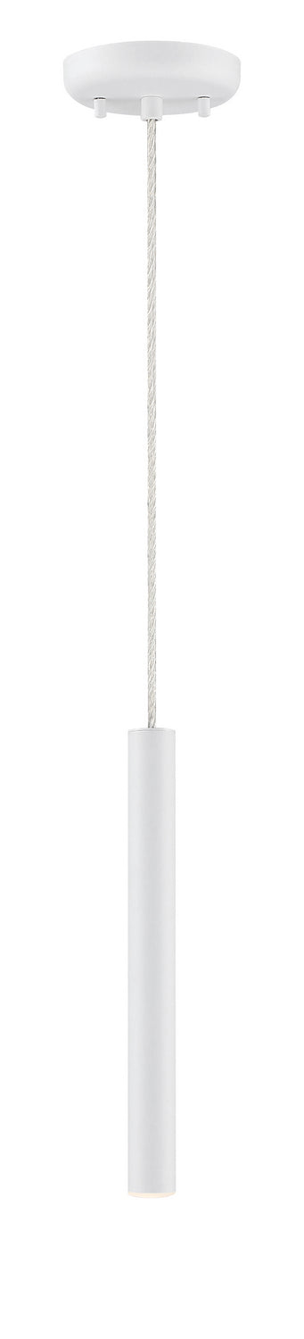 Mini-suspension Forest Câble coaxial argenté, Blanc mat, 12" – vue 3