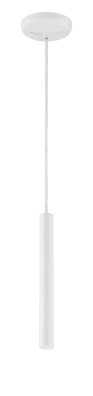 Mini-suspension Forest Câble coaxial argenté, Blanc mat, 12" – vue 5