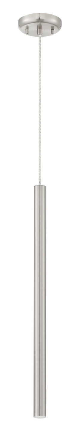 Mini-suspension Forest Câble coaxial argenté, Nickel brossé, 24" – vue 5