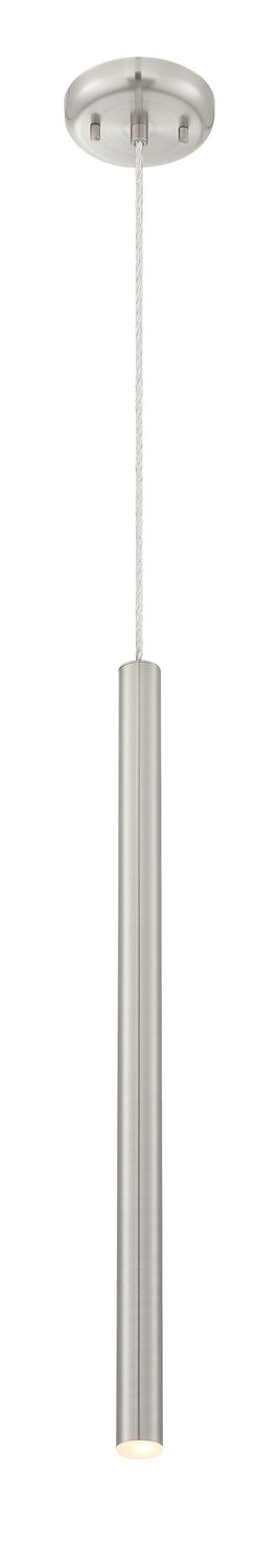 Mini-suspension Forest Câble coaxial argenté, Nickel brossé, 24" – Z-Lite