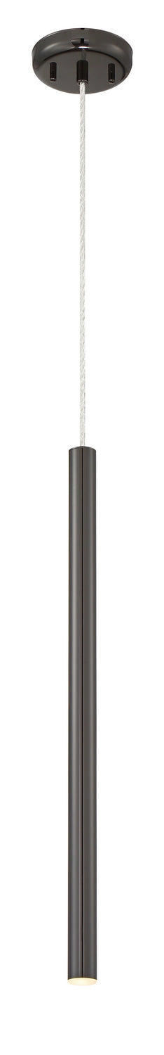 Mini-suspension Forest Câble coaxial argenté, Noir perle, 24" – vue 2