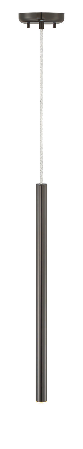 Mini-suspension Forest Câble coaxial argenté, Noir perle, 24" – vue 4