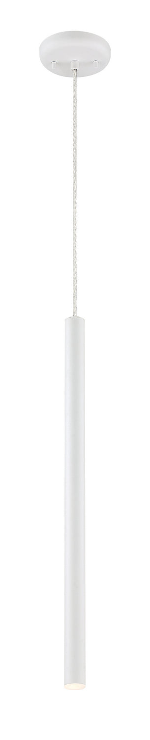 Mini-suspension Forest Câble coaxial argenté, Blanc mat, 24" – vue 2