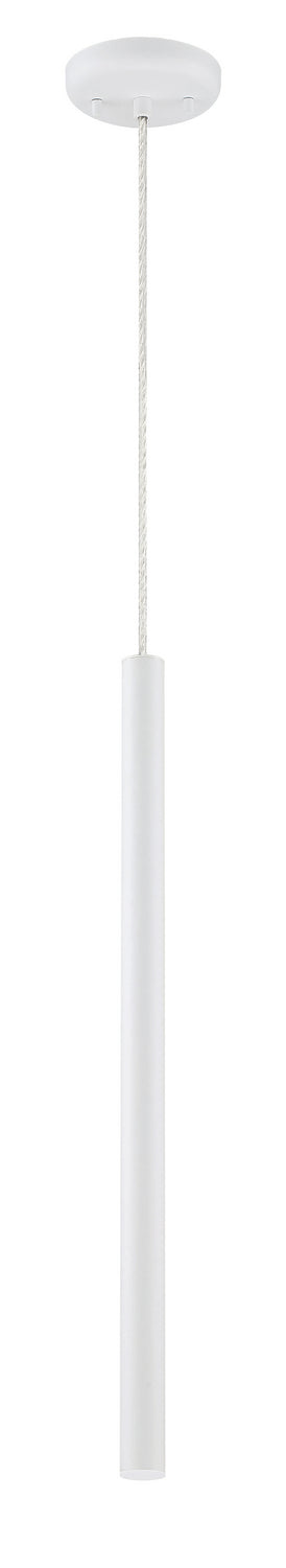 Mini-suspension Forest Câble coaxial argenté, Blanc mat, 24" – vue 5