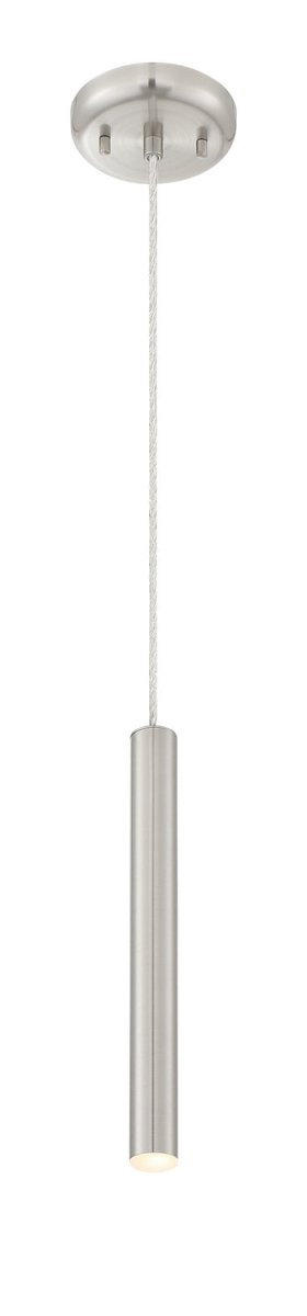 Mini-suspension Forest - Câble coaxial argenté Nickel brossé 12" by Z-Lite | Luminaires & cie