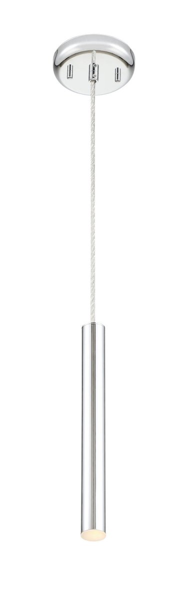 Mini-suspension Forest - Câble coaxial argenté Chrome 12" by Z-Lite | Luminaires & cie