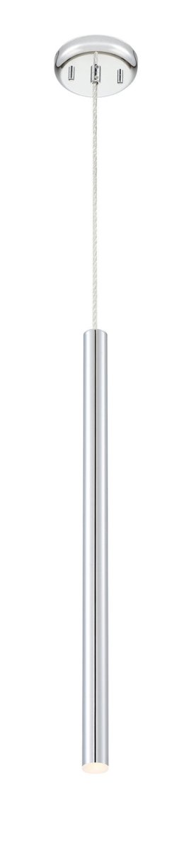 Mini-suspension Forest - Câble coaxial argenté Chrome 24" by Z-Lite | Luminaires & cie
