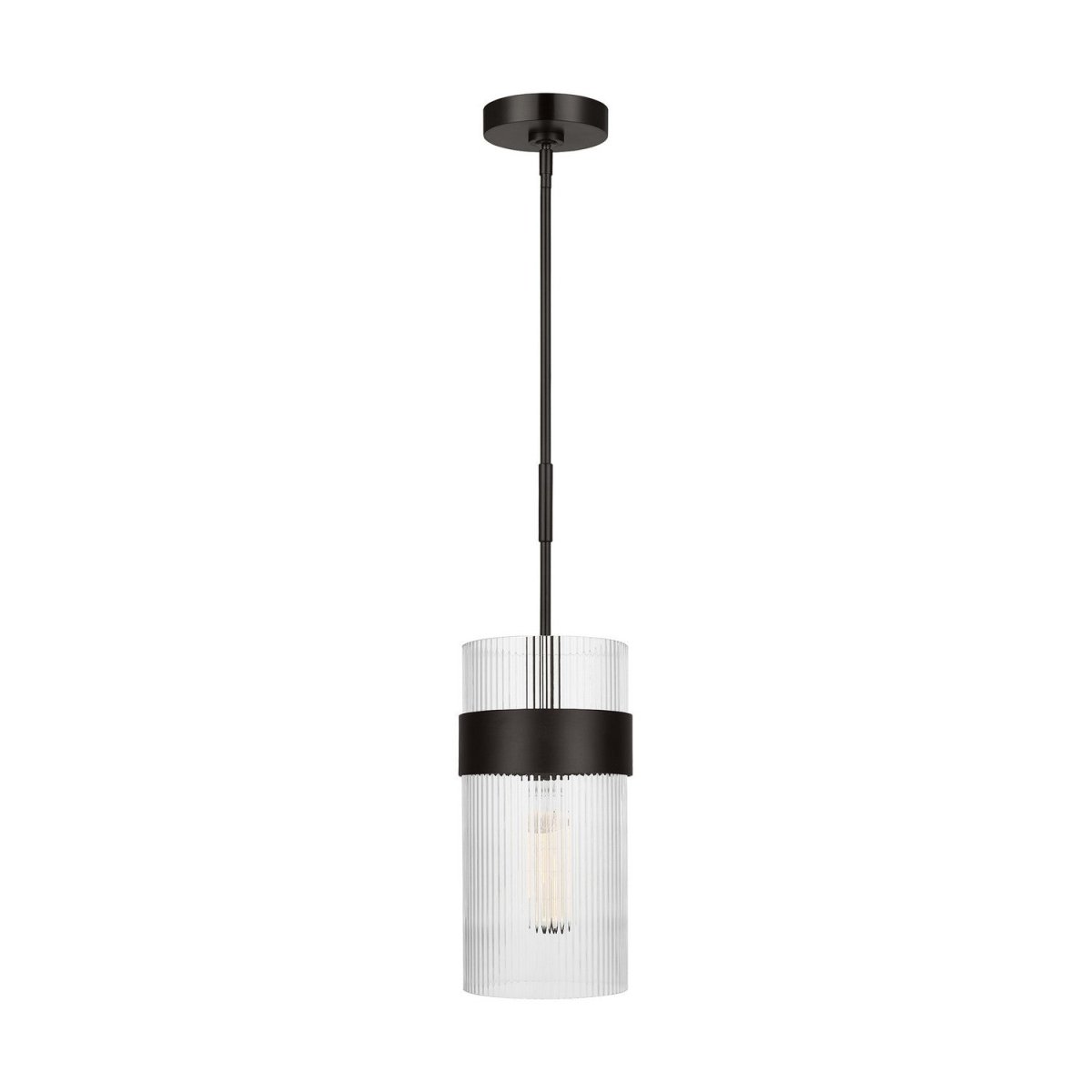 Mini-suspension Geneva - Aged Iron 7 by Visual Comfort Studio | Luminaires & cie
