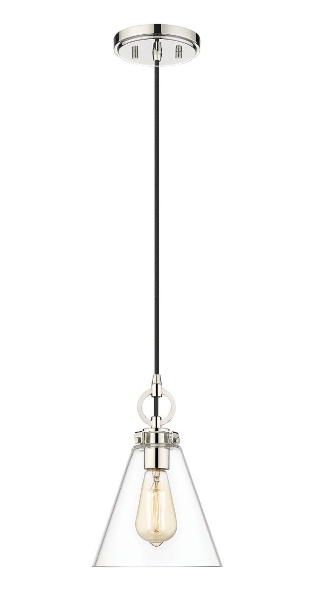 Mini-suspension Harper - Nickel poli by Z-Lite | Luminaires & cie